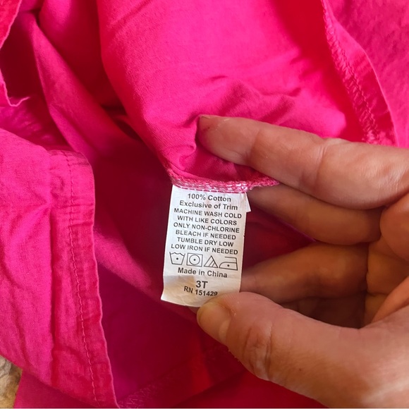 Scoots Brand Hot Pink Embroidered Big Sister Scrub Set Size 3T - Picture 7 of 7